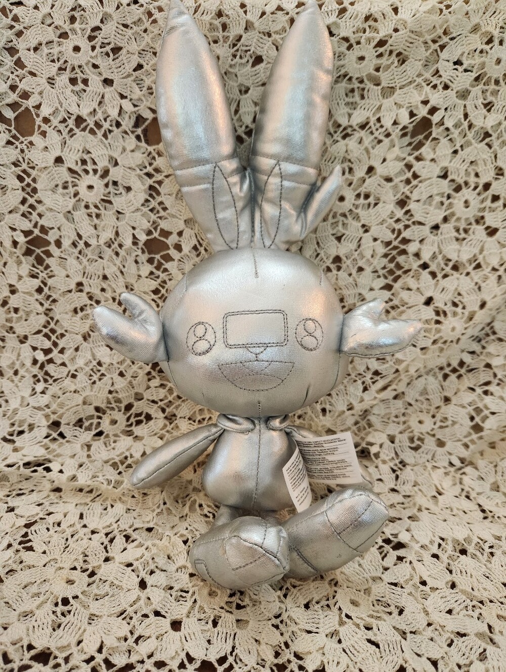 Pokémon 25th Celebration Silver Scorbunny Plush by Jazwares EUC